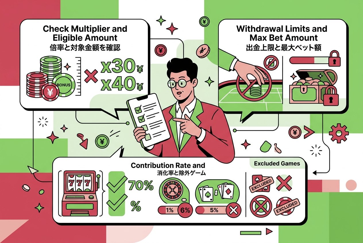 オンラインカジノのボーナスを受け取る前に確認したい賭け条件と注意点チェックリスト
