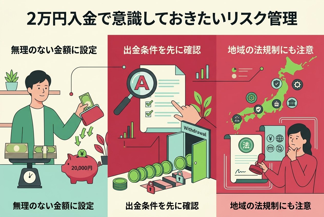 2万円入金で意識しておきたいリスク管理